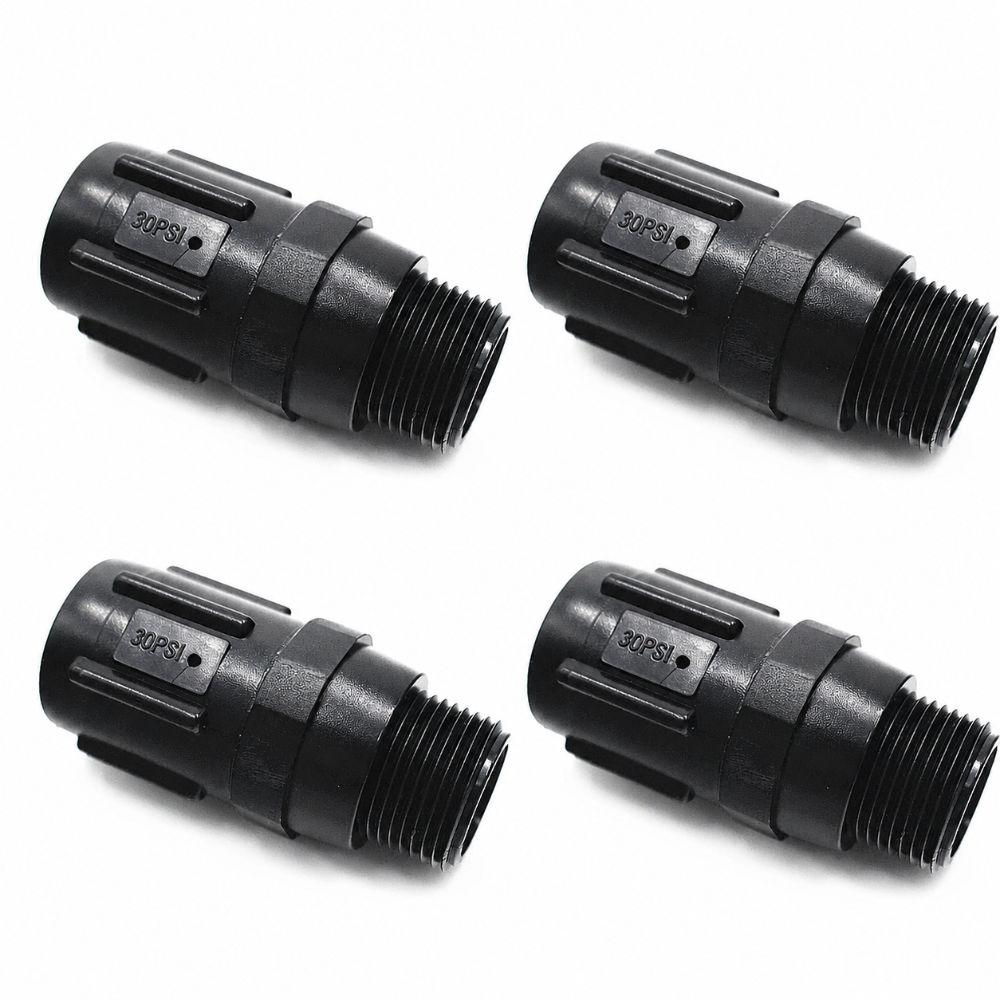 4 Pcs 30 PSI Drip Irrigation Pressure Regulator Garden Hose Pressure Regulator  Patio Watering 30PSI