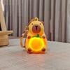 Eye Catching Capybara Key Pendant Playful Light Up Capybara Key Chain Pendant Charm for Backpacks and Everyday Use