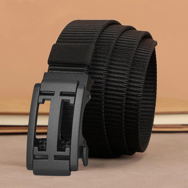 

Мужской ремень с автоматической пряжкой, прочный нейлоновый тактический плетеный ремень для людей среднего возраста и молодежи, ремень для отдыха на природе 120cm