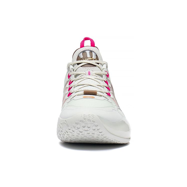 Li-Ning Yushuai 14 Low Fondant Icing Unisex Sneakers White Brown ABAR123-19