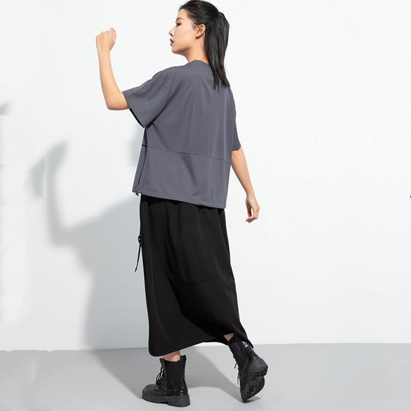 Kurzarm Plus Size Baumwolle Vintage Casual Loose Tops Damen Sommer T-Shirt