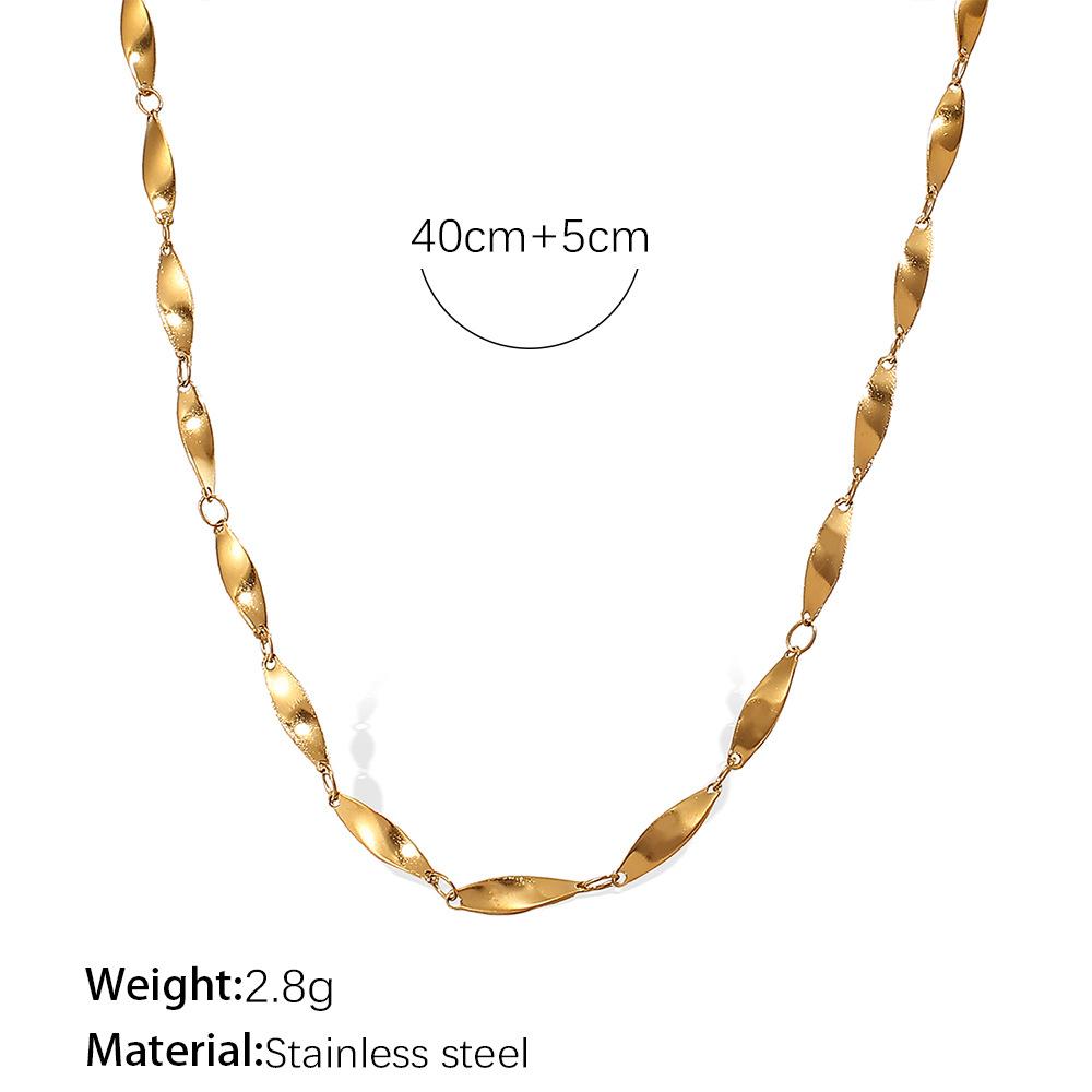 

Europe, America, Simple Chain Necklace, Versatile for Men and Women, 18K Gold-plated Necklace, Light Luxury Accessories for Women 2026 45CM