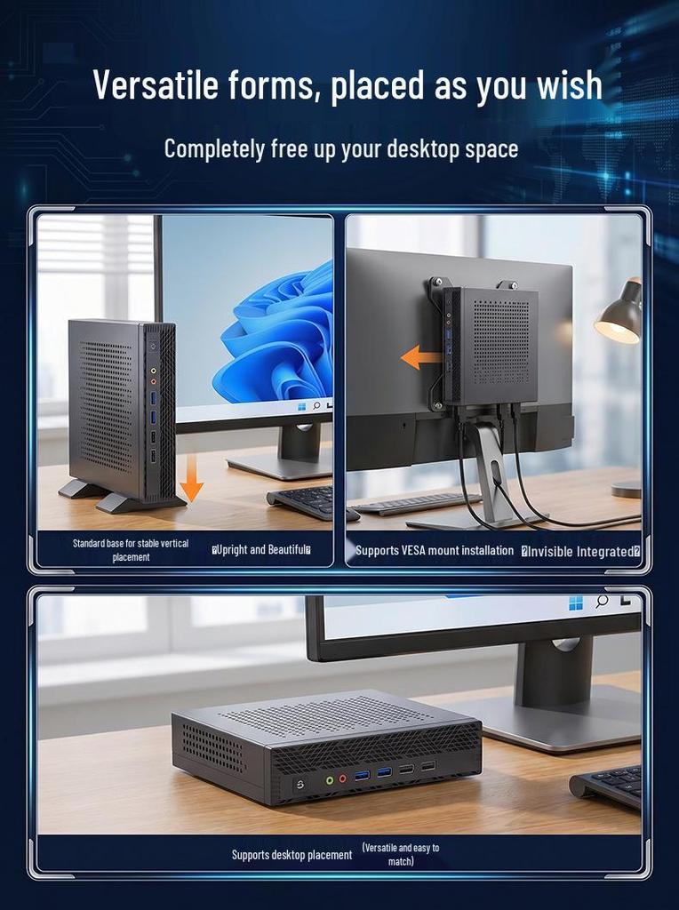 Mini PC Core i5-6300U, Low Power Office/Home Desktop