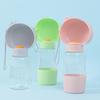 Portable Dog Water Bottle Leak-Proof Pet Water Dispenser with Drinking Bowl Food Compartment Travel Pet Feeder for Dogs Cats Hiking Walking Outdoor