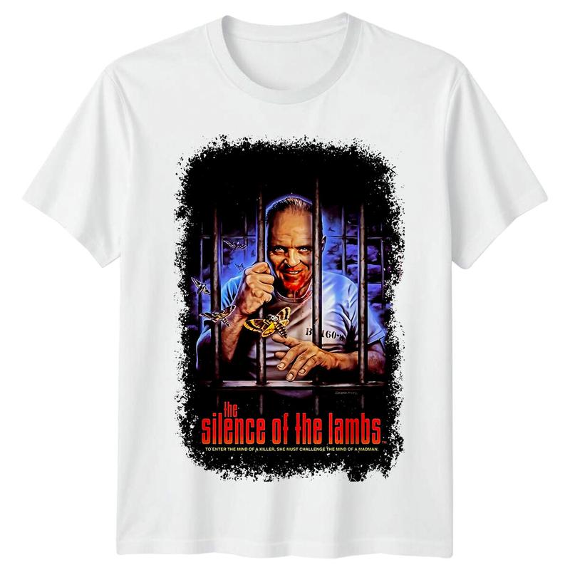 The Silence of the Lambs (1992) Movie Poster Inspired Unisex T-Shirt Retro 80s Tee Graphic Tee XL