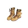 Sheepskin version~ retro versatile leather boxing boots, short boots, straps, side zipper, and climbing Martin boots.