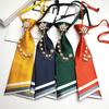1Pc Of Beaded Tie With Double-Layered Design Suitable For Casual Street Style Personalized Parties  And Everyday Wear