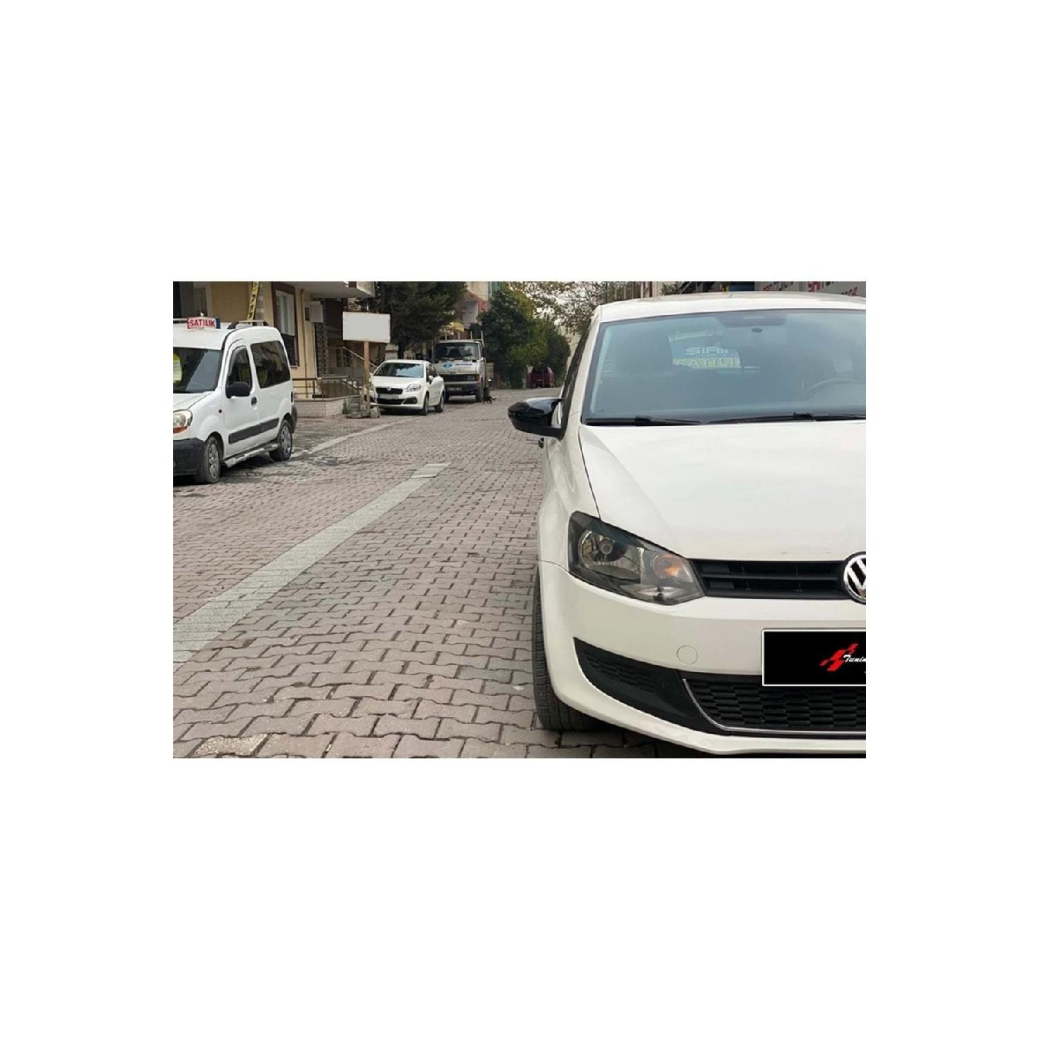 

Для Volkswagen Polo Mk5 Batman Bat Mirror Cover Piano Black / 2009-2017