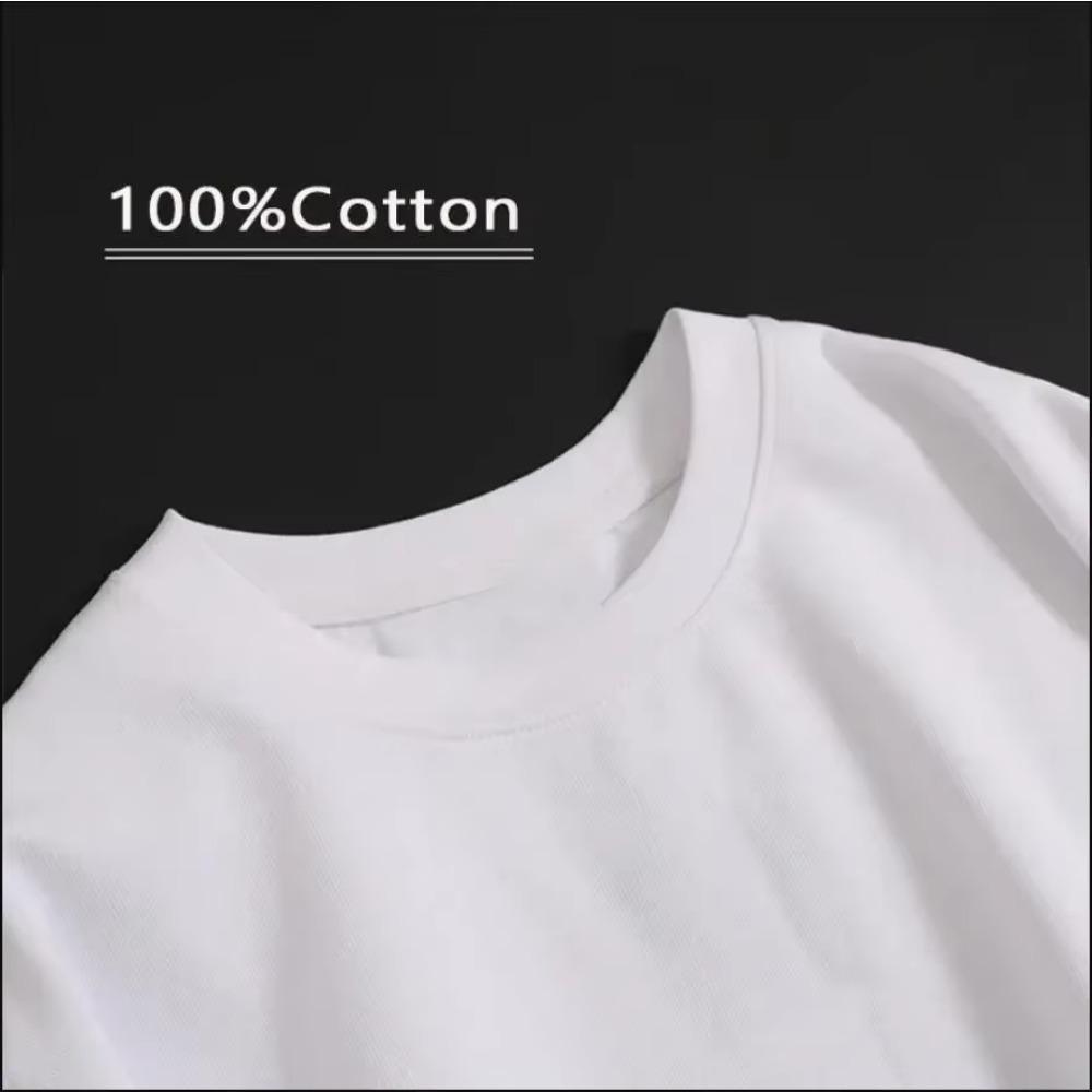 Maglietta estiva da uomo retrò pesante con lettere inglesi, 100% cotone, stampata, girocollo, di alta qualità, casual, fitness, strada