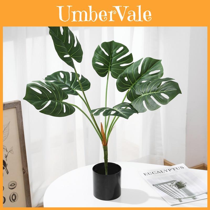 Turtle Back Leaf Faux Plant For Photography And Indoor Garden Decoration