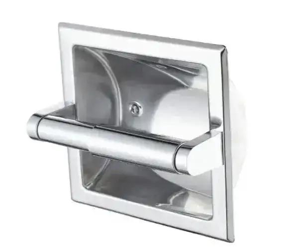 New Metal Toilet Paper Holder Recessed Toilet Paper Holder With Mounting Bracket Bathroom Wall Mount Toilet Paper Holder