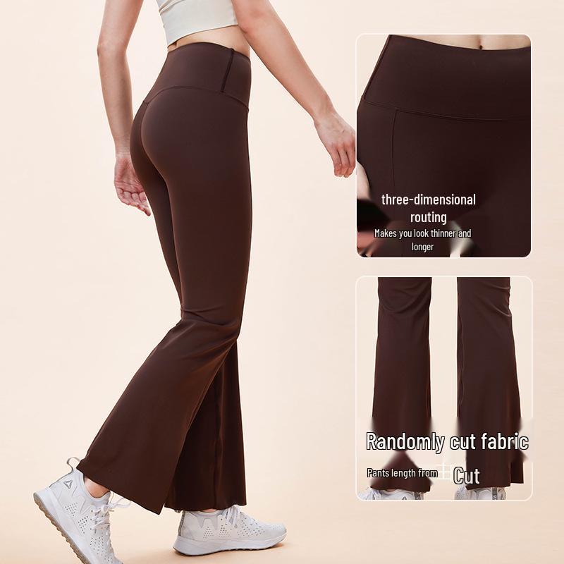 

Women s Casual Sporty Slit Straight-Leg Yoga Pants with 3D Stitching Small