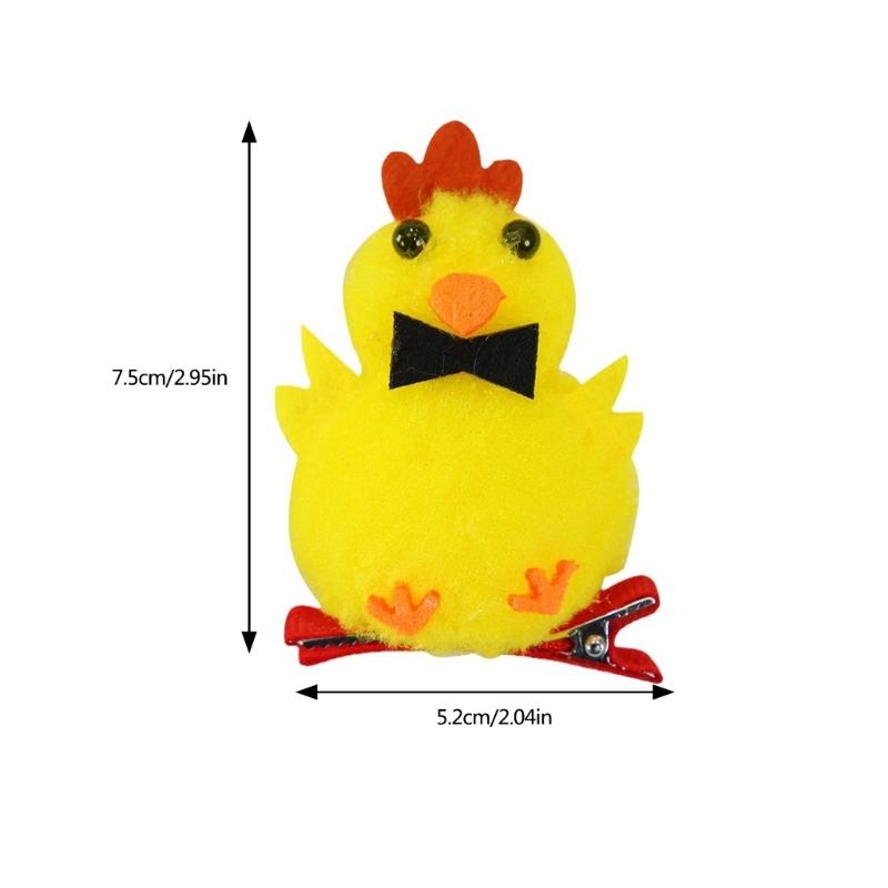 Modern Easter Themed Hair Clip with A Cheerful Chick Everyday Wear Hairpin Adds Fun To Family Celebrations