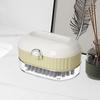 2PCS Drainable 2 in 1 Soap Box Plastic Soap Storage Rack Portable Soap Holder  Kitchen