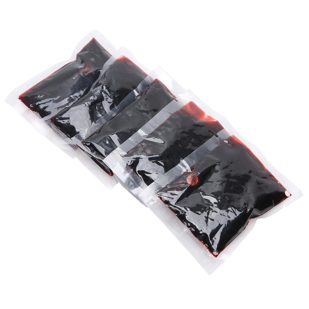 5pcs 20ml Halloween Blood Bag Costume Party Fake Blood Cosplay Props Party Decoration