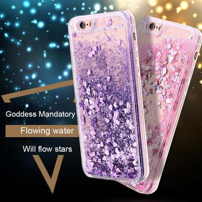 Love Heart Stars Glitter Phone Case For iPhone 15 14 13 12 11 Pro Max XS XR SE 2025 7 8 Plus Dynamic Liquid Quicksand Back Cover