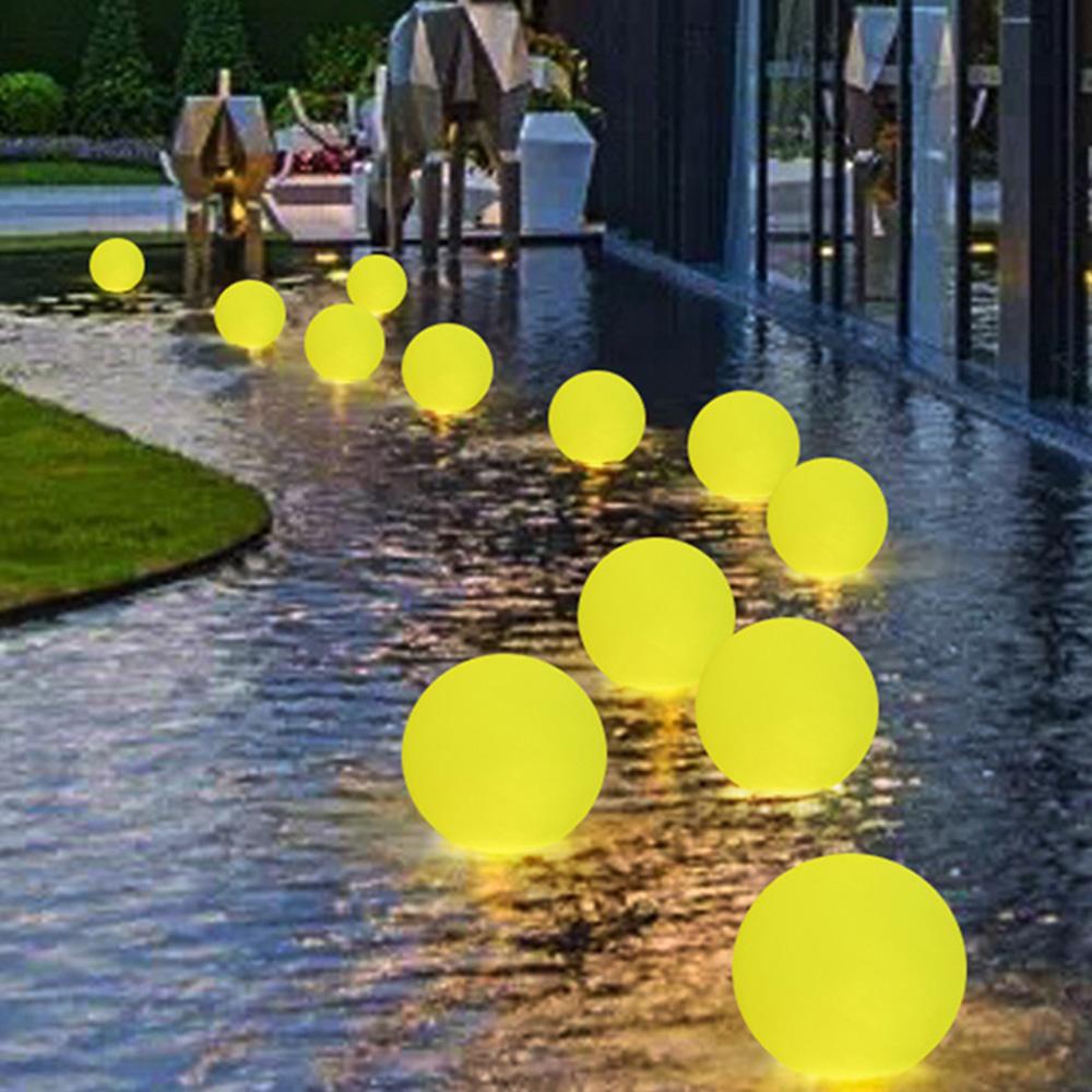 LED Night Light Ball LED Glowing Ball Light w/Remote 16 RGB Color Changing Globe Mood Lamp Cordless LED Ball Bedside Lamp
