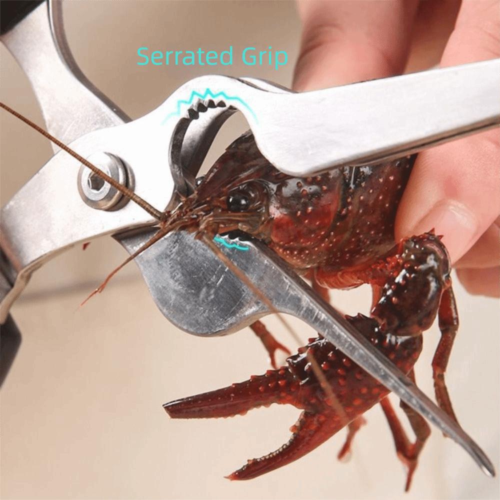 Stainless Steel Crayfish Scissor Professional Shrimp Peeler Shrimp Back Cutter Seafood Market