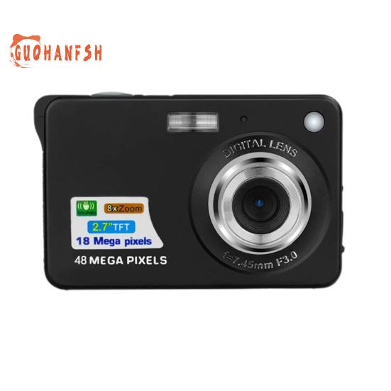 

Розумна камера - 48 мегапікселів, сумісна з HD, вінтажна, багатофункціональна, селфі для подорожей, макрозйомка відео, цифрова камера для дітей, подарунок для дітей чорний