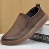 Men's Trendy Slip-On Suede Leather Driving Shoes – Soft Oil Wax Finish