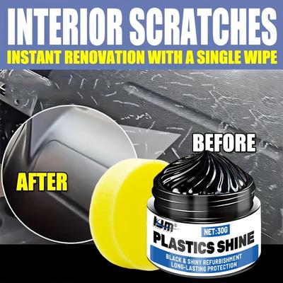 Professionelle Kunststoff-Kratzer-Reparaturpaste - Sofortige Innenkratzer-Aufbereitung, Langzeitschutz für Armaturenbrett, Reifen usw.