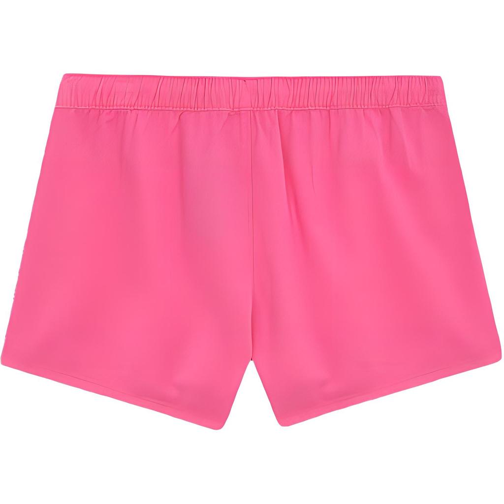 Polo Ralph Lauren SS24 Solid Color Logo Embroidered Drawstring Pocket Straight Leg Casual Shorts Women shorts Pink WMPOSHONDL20077-650