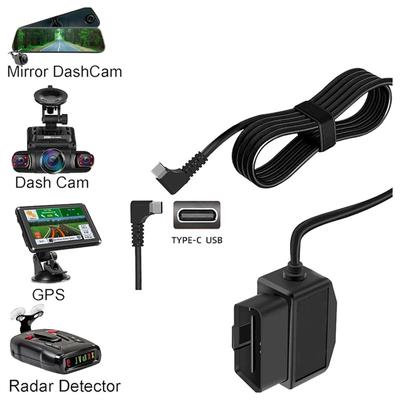 Cavo Registratore Auto OBD a Doppia Modalità con Sorveglianza Intelligente del Parcheggio e Protezioni di Tensione Cavo OBD ad Alta Efficienza