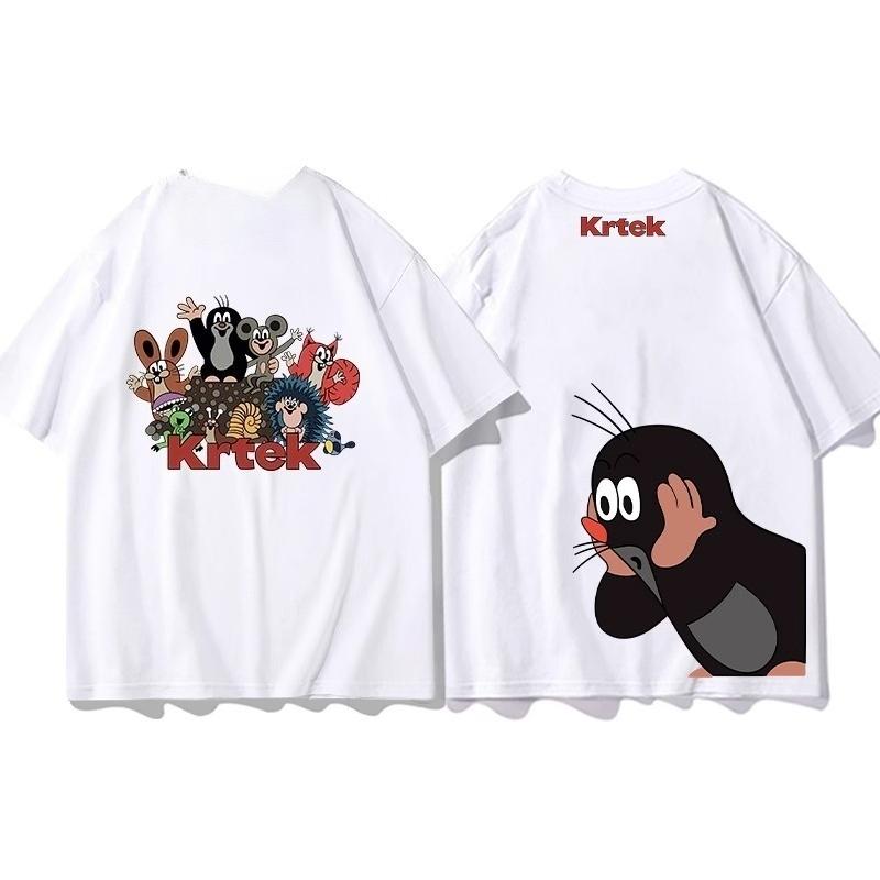

Retro anime T-shirt, crew neck street style printed T-shirt, casual and fun clothing. XXS