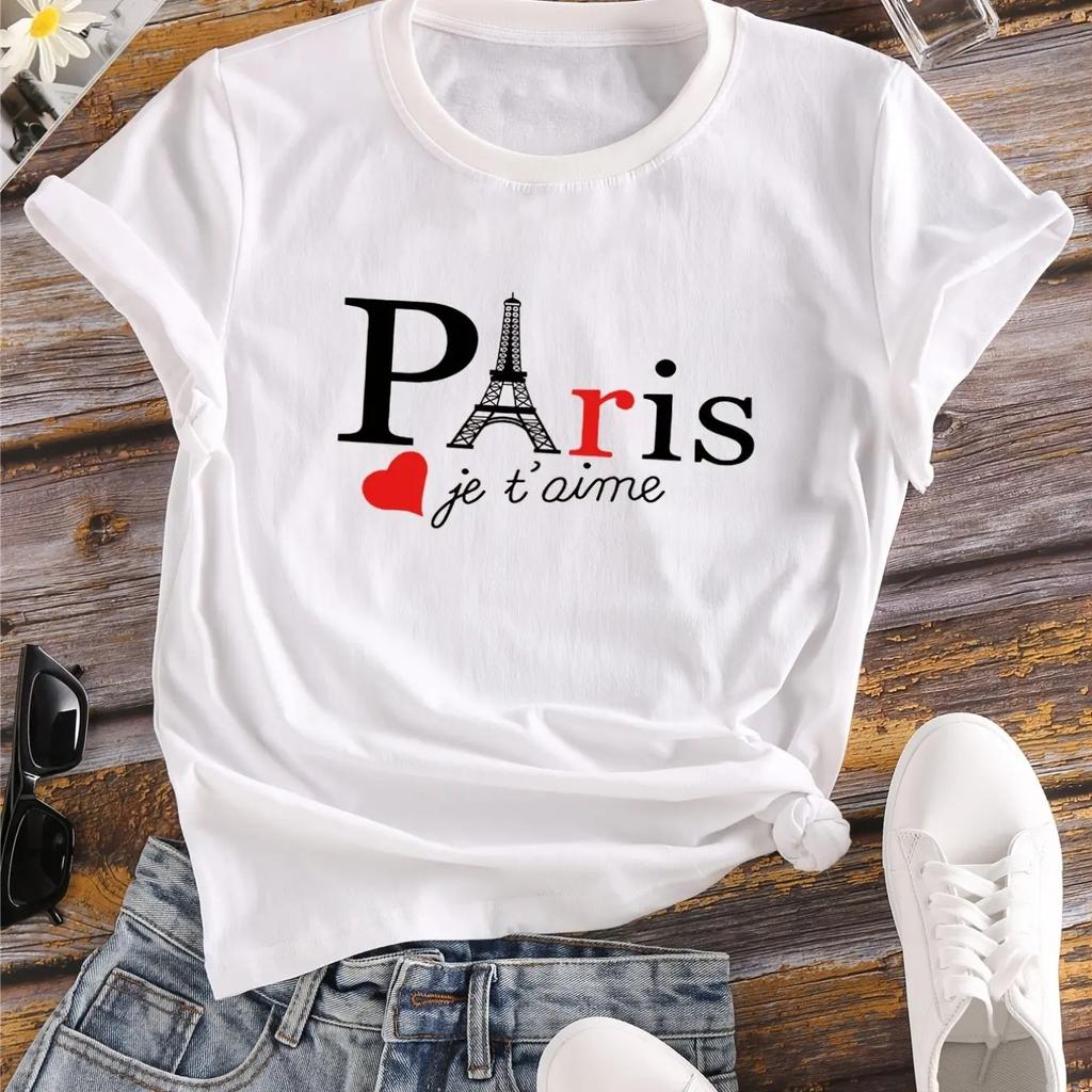 Letter Women's T-Shirts 3d Print T-Shirt Harajuku Casual Short Sleeve Top Tee O Neck Oversized Female Clothing