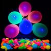 300Pcs Neon Glow Balloons Reusable Glow in the Dark Balloon 10 Inch Happy Birthday Party Wedding DIY Fluorescent Balloon Arch
