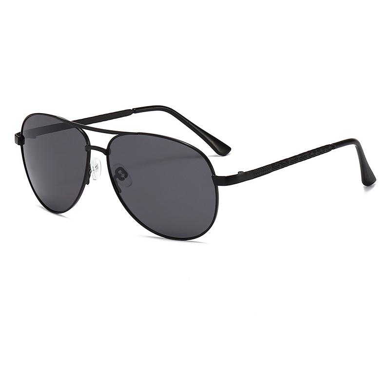 

Pilot Polarized Sunglasses For Men Brand Design Big Frame Car Driving Fishing Brown Sun Glasses Fashion Vintage Eyewear Goggle As Show чёрный