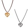 Heart Choker Necklace for Women Girls Y2K Aesthetic Neckchain Fashion Neckwear Trendy Jewelry Gift Collar Chains