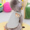 Striped Pet Cat Vest Puppy Dog Clothes Small Dog Pomeranian Bigbear Teddy Spring Autumn Summer Thin