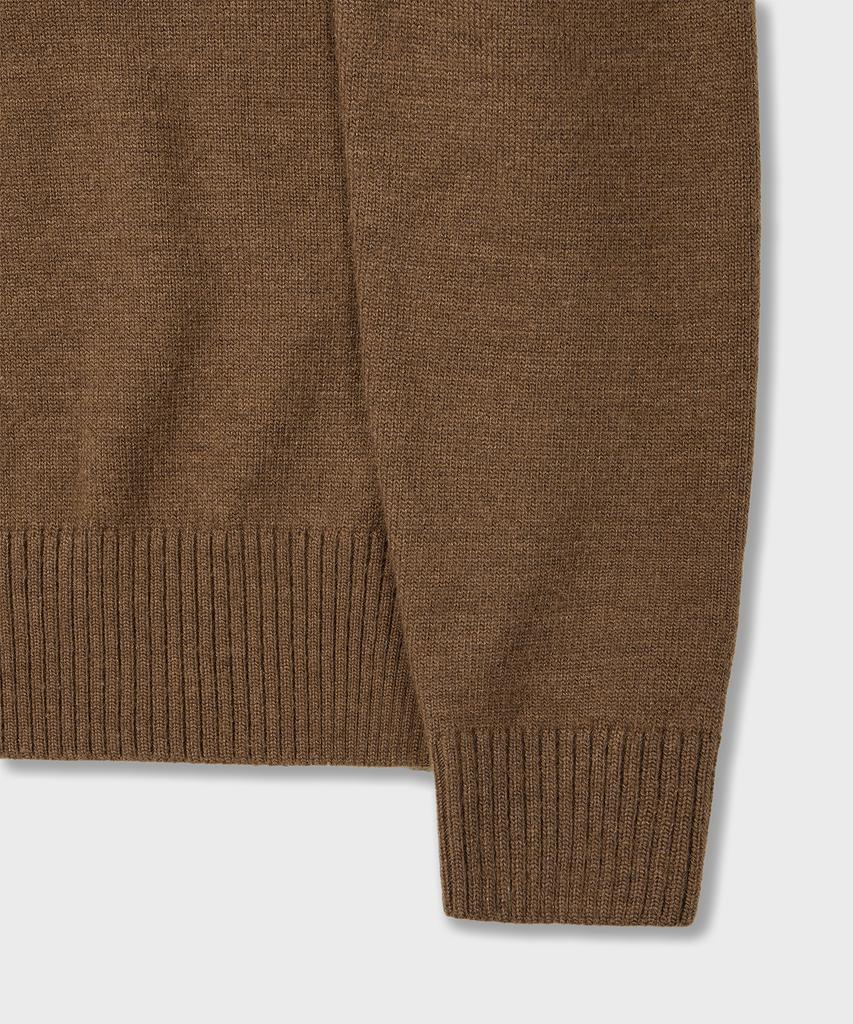 AMFEAST Essential V-Neck Knit Brown