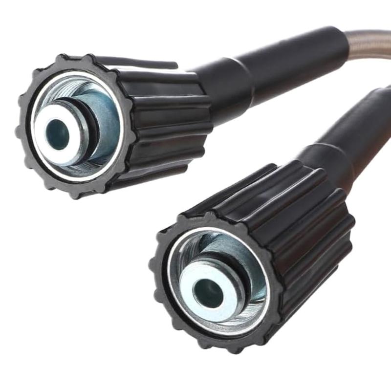 Heavy Duty Extra Long High Flows 25ft High Pressure Washer Hose Expansion Durable Nylon Construction Quick Connection