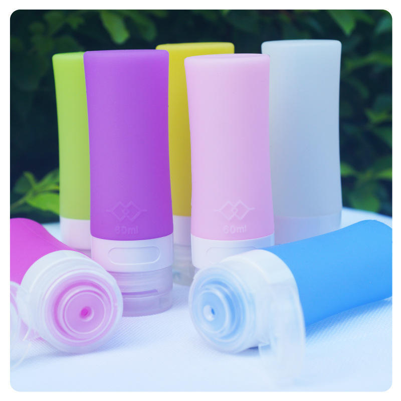 

Traveling Silica Gel Packaging Bottles Squeeze Makeup Shampoo Lotion Bottle Shower Gel Portable Washing Set LeakProofDesign 38ml 1pcs розовый