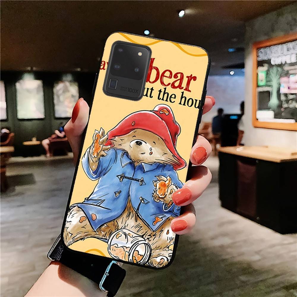 Cute P-Paddingtons Bear Phone Case For Samsung S 24 Fe 25 Ultra Plus 20 Lite 21 30 22 23 24 22 Ultra 5G Fundas