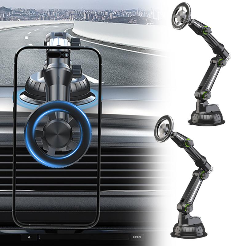 Phone Holder For Car Dashboard Magnetic Suction Car Phone Mount Strong Load-Bearing Windshield Smartphones Stand Automotive