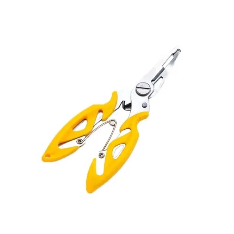 Small Size Fishing Stainless Steel Plier Freshwater Saltwater Hook Remover Scissors Metal Fishing Tackles