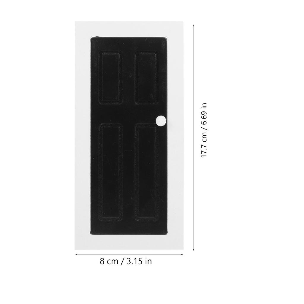 Miniature Wooden Door 1 12 Scale Unpainted DIY Furniture Craft for Small House Scene Decoration Mini House Furniture