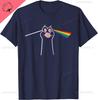 Cat Rainbow Light Cool Prism Science Spectral Unisex Unisex Kids Tshirt Kawayi Couple Cotton Customizable Camisas Streetwear