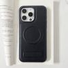 Foreign trade models are suitable for iPhone14 leather bracket, mobile phone case, Apple 14PROMAX crystal shield, magnetic protective case 14.