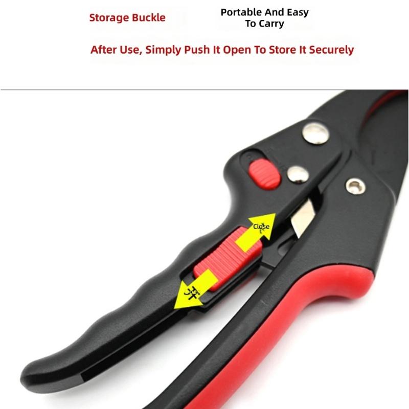 Adjustable Pruning Shears with SK5 Steel Blade for Labor Saving Cutting and Adjustable Force Control in Garden Maintenance