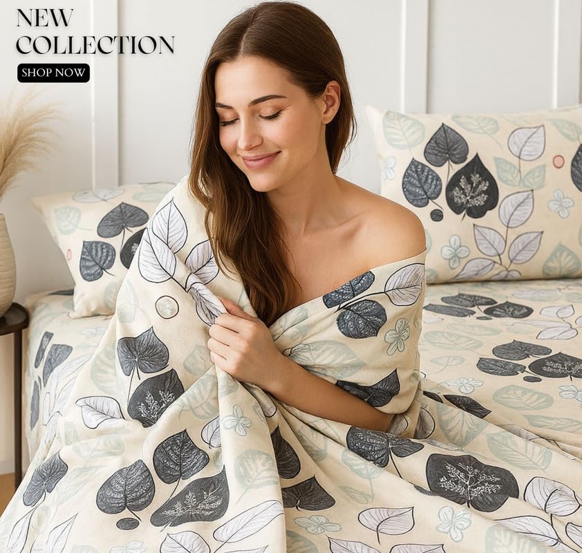 300 TC Cotton Microfiber XXL Super King Size Bedsheet | 9 Feet, 275 X 275 cm with 2 Large Size Pillow Covers - Olive Green