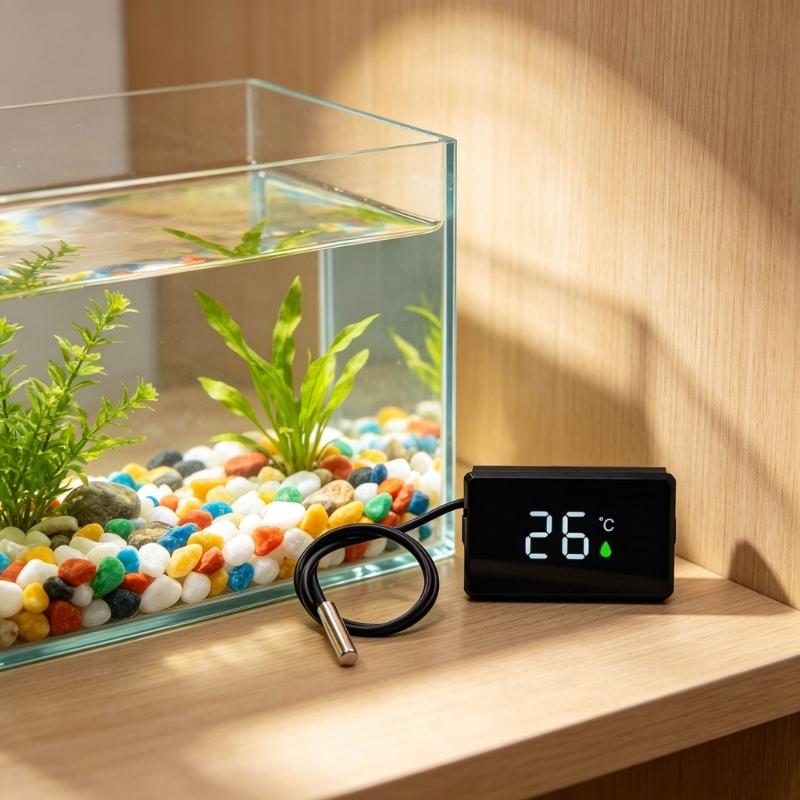 Wasserdichte Outdoor-Thermometer mit empfindlicher Anzeige und großem LED-Bildschirm, ideal zur Messung von Bade- und Pooltemperaturen