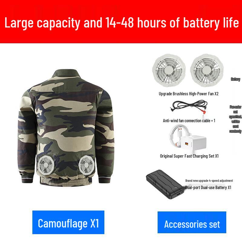 Gezanghua Summer Cooling Work Jacket with Fans M