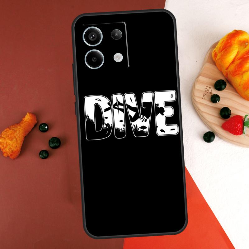 Scuba Diver Diving Case For Xiaomi Redmi Note 14 13 Pro 9 10 11 12 Pro 10S 11S 12S Redmi 13C 10C 12C 14C Coque