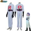 Anime cosplay oblečení pro dospělé tým raketa jessie musashi james kojirou halloween cosplay oblečení kompletní sada oblečení