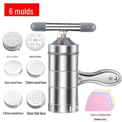 Household Manual Noodle Maker with 6 Dies