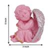 Winged Girl Statue for Home Decor Item | Fairy Girl Statue for Home Shelves Decor Showpiece (Angel Pink RS)